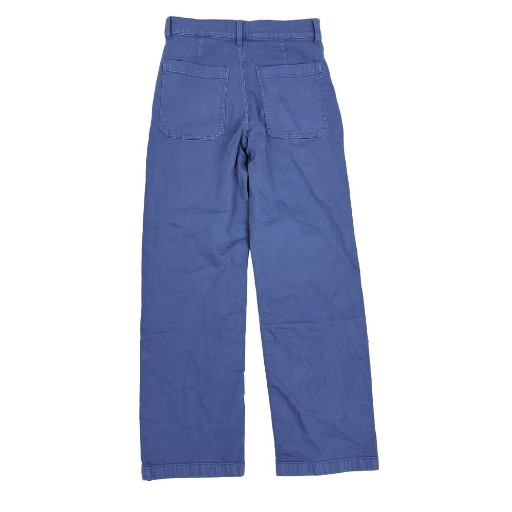 MADEWELL Emmett Wide-Leg Pant 27 Delphinium Blue Patch Pockets NWT B22 - Picture 3 of 6